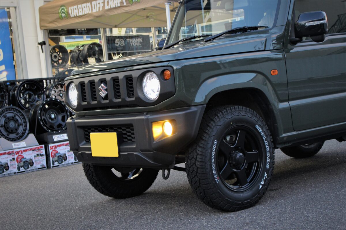 JB64ジムニーのノーマル車高に195幅は普通に履ける！！ | URBAN OFF