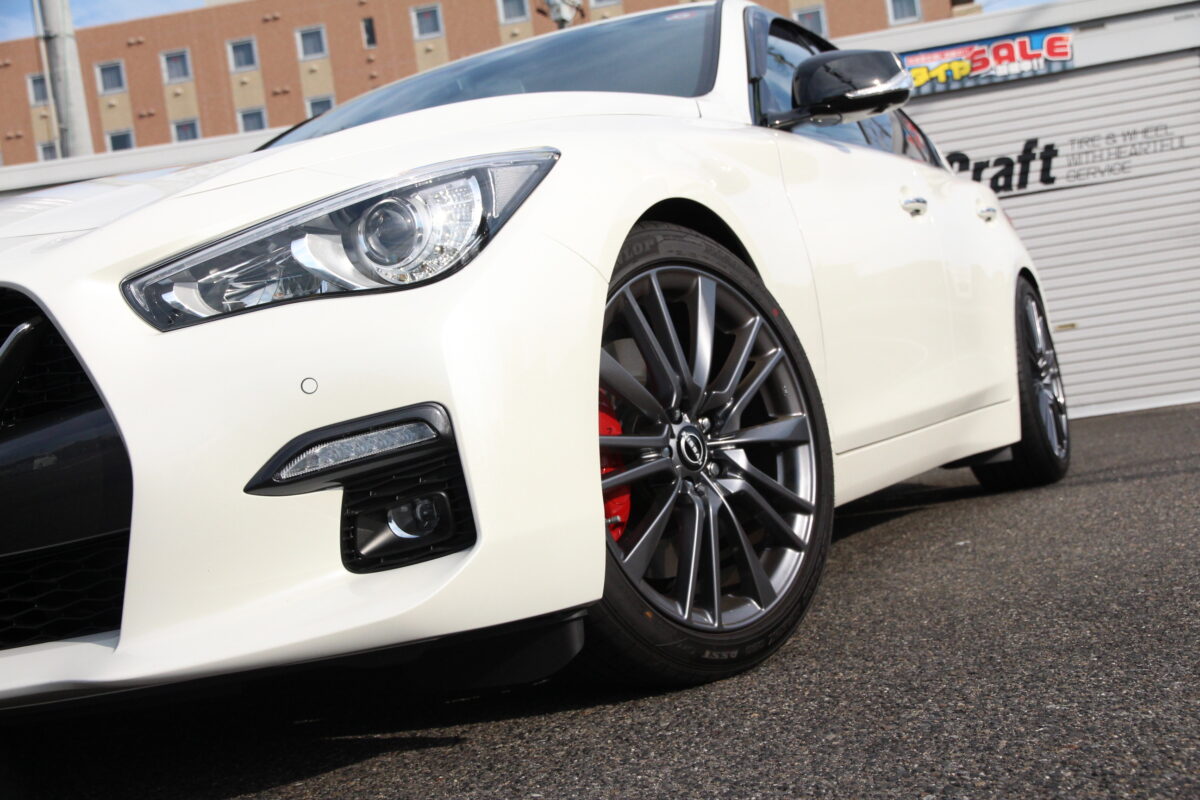 スカイライン400R（RV37）にRSR のローダウンサスペンション Ti2000