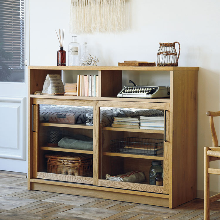 ダストンキャビネット1200 [ガラス扉]｜収納家具｜CRUSH CRASH PROJECT