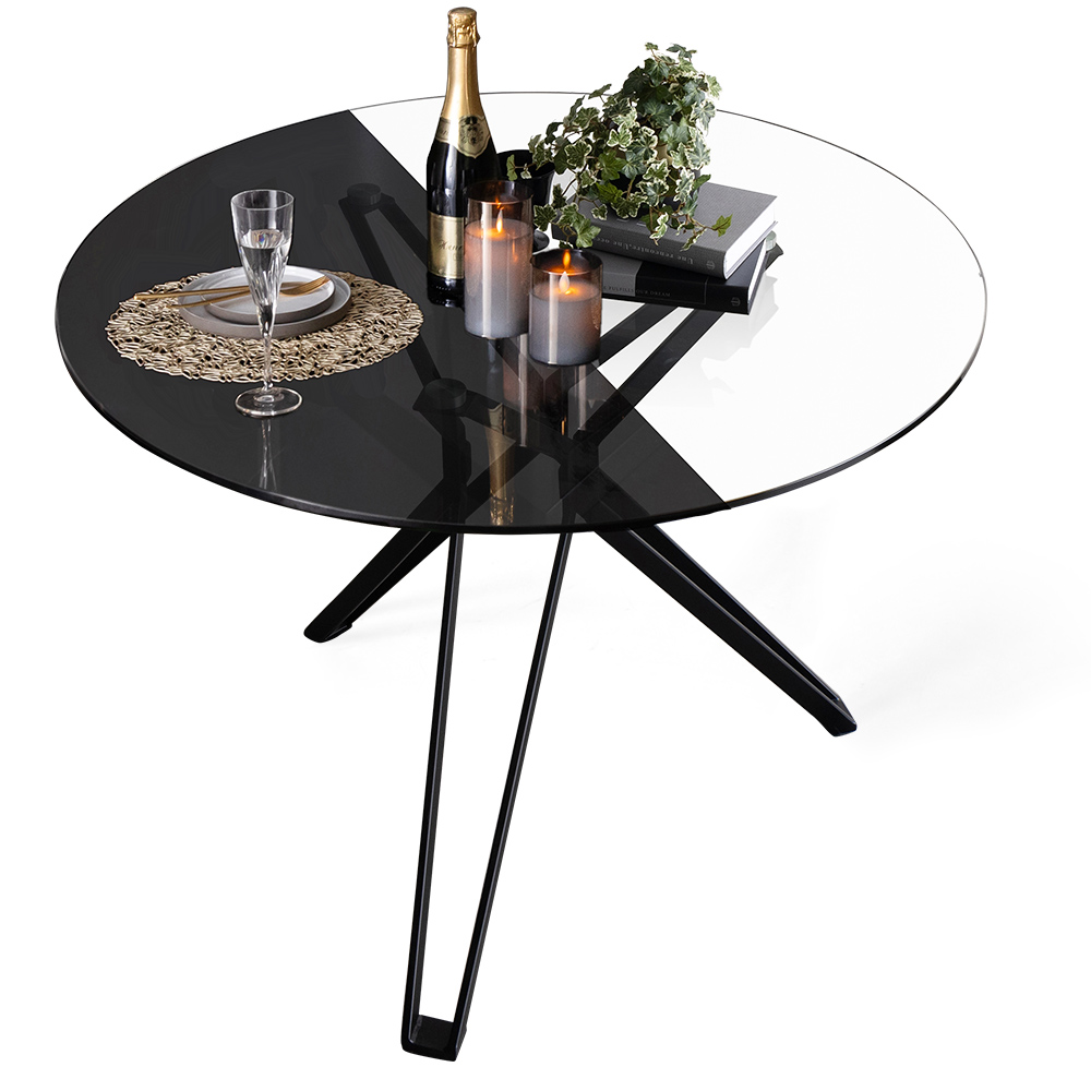 7610様_10/17購入予定 ジオメトリックデザイン 八角形ガラステーブル