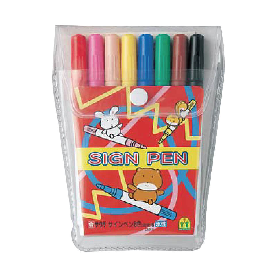 サインペン幼児用8色｜サインペン｜水性マーカー｜絵画用品・学用品