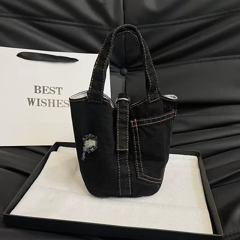 23 Y2K Vintage Denim Remake PC tote shoulder bag デニム リメイク