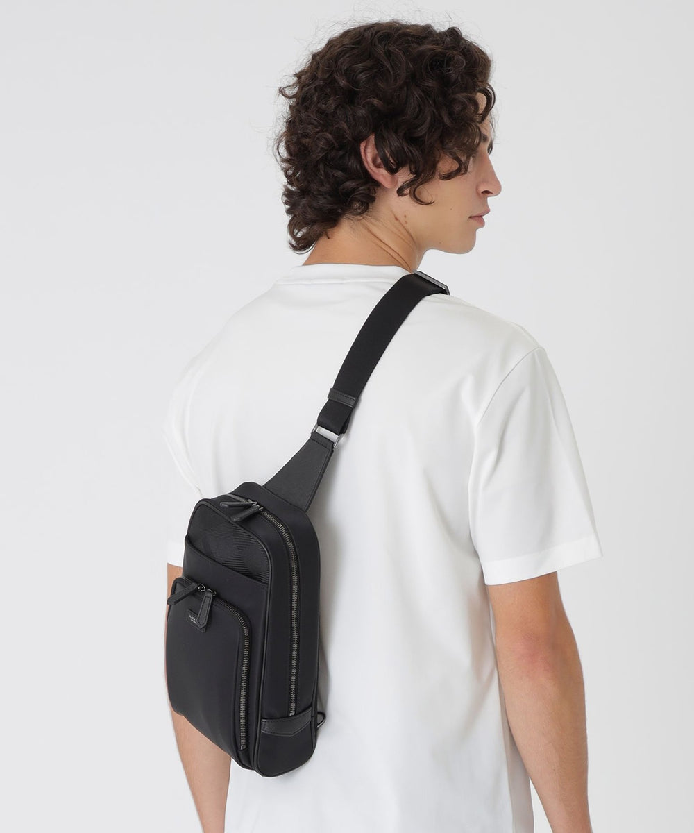 ナイロンコンビカルゼシャドークレストブリッジチェックビジネスボディ