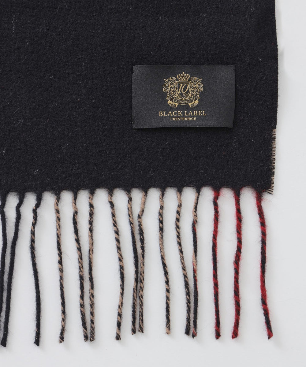 10th ANNIVERSARY】クレストブリッジチェックロゴジャカードカシミヤ