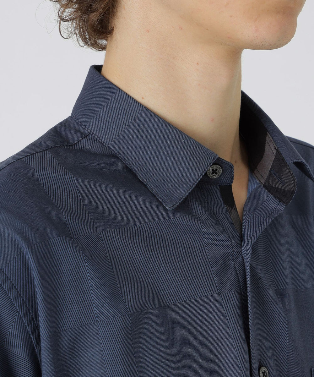 シャドークレストブリッジチェックシャツ（カジュアルシャツ）｜BLACK