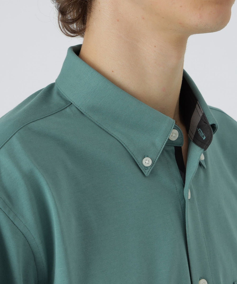 マーセライズプレーティングシャツ（カジュアルシャツ）｜BLACK LABEL