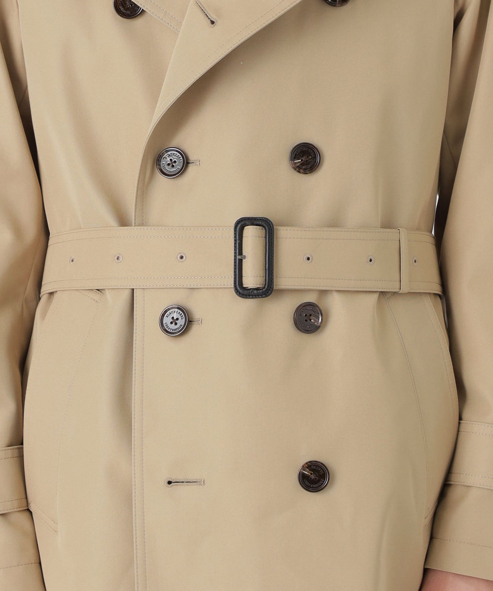 一部店舗限定】ギャバジンダブルトレンチコート（コート）｜BLACK