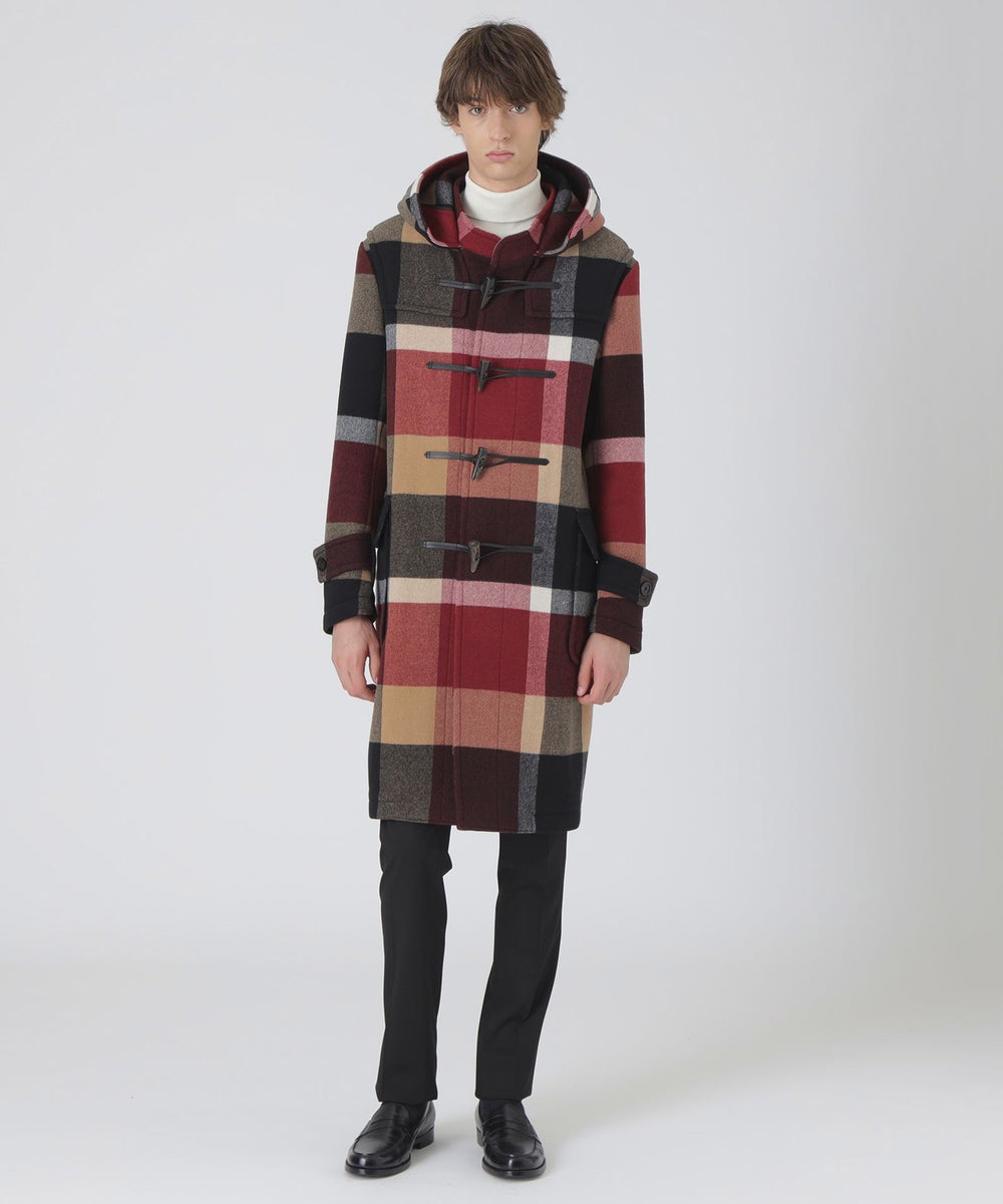 10th ANNIVERSARY】エアリーメルトンクレストブリッジチェックダッフル