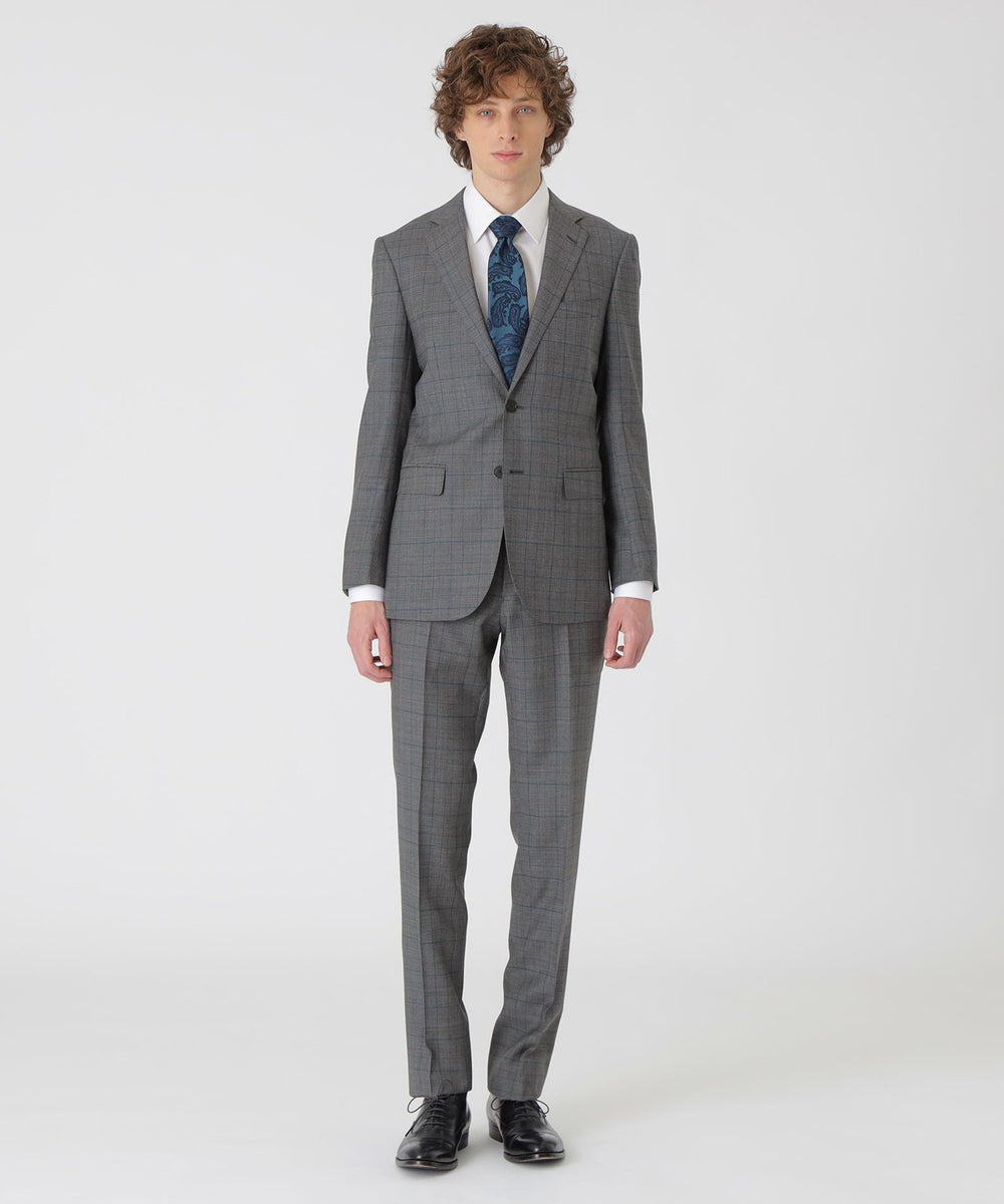 エメラルドグリーンペングレンチェックスーツ（スーツ）｜BLACK LABEL