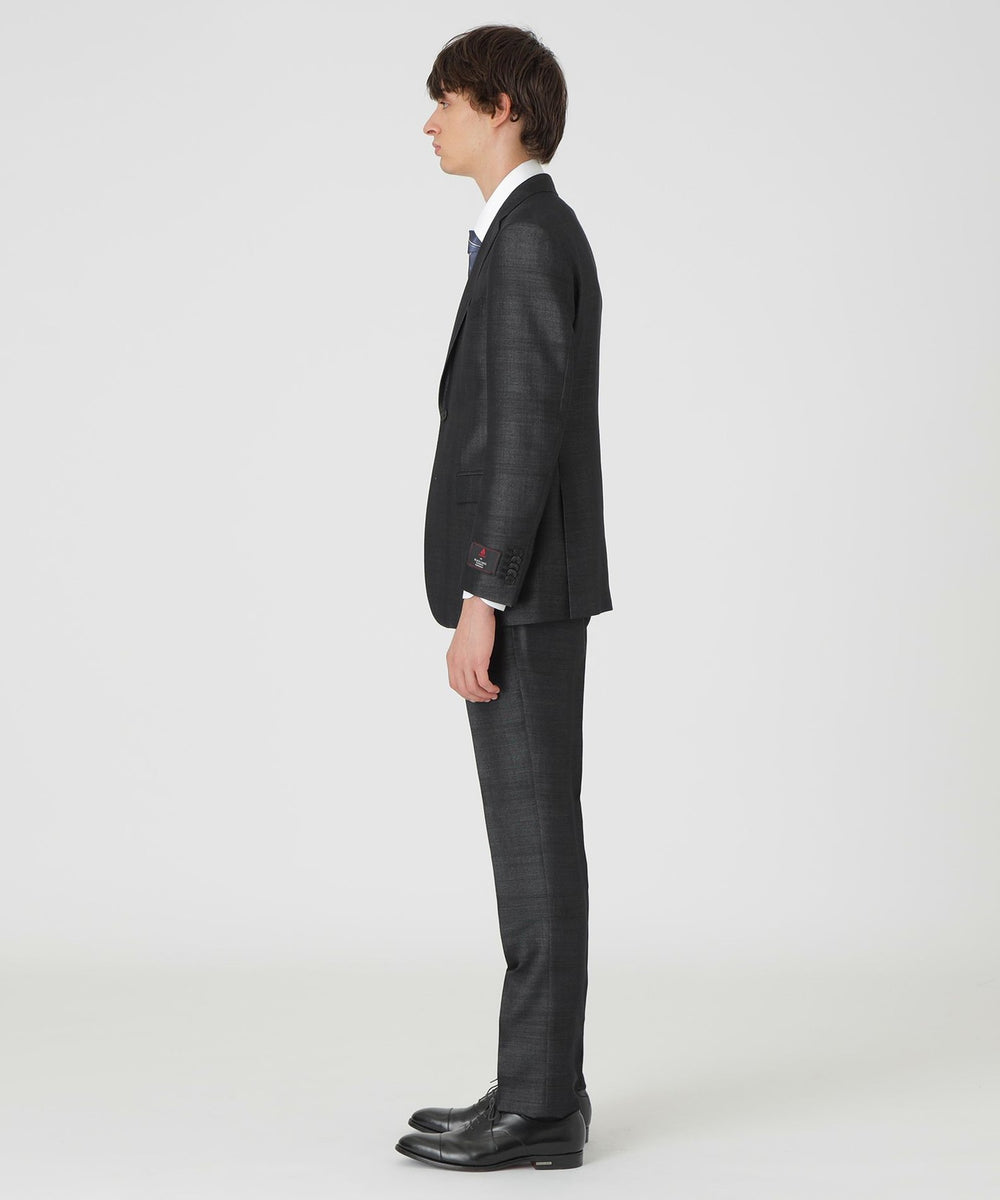 MIYUKIベンバックシャドークレストブリッジチェック（スーツ）｜BLACK
