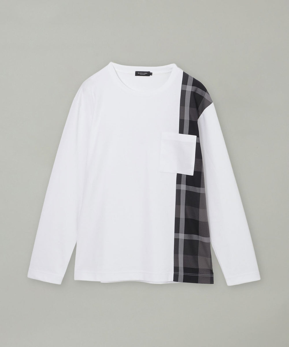 一部店舗限定】サイドチェックカットソー（カットソー）｜BLACK LABEL