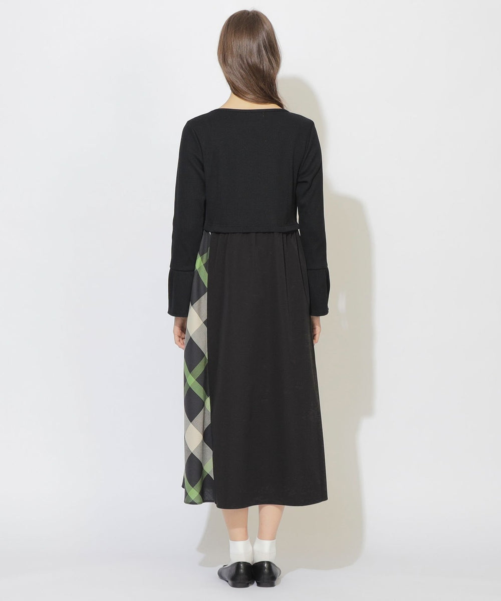 サイドチェック切替コンビワンピース（ドレス）｜CB CRESTBRIDGE