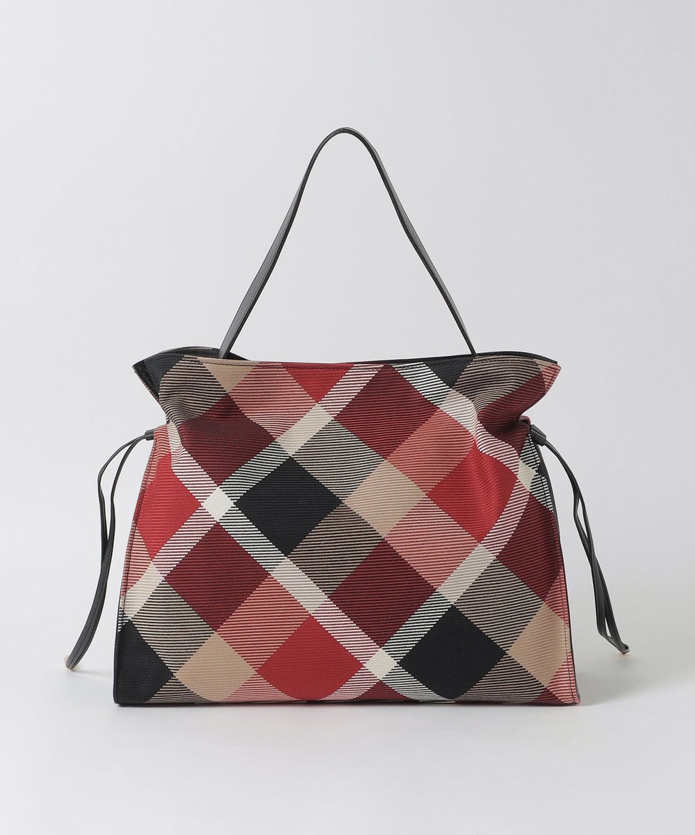 クレストブリッジチェックカルゼギャザーバッグ（バッグ）｜BLUE LABEL