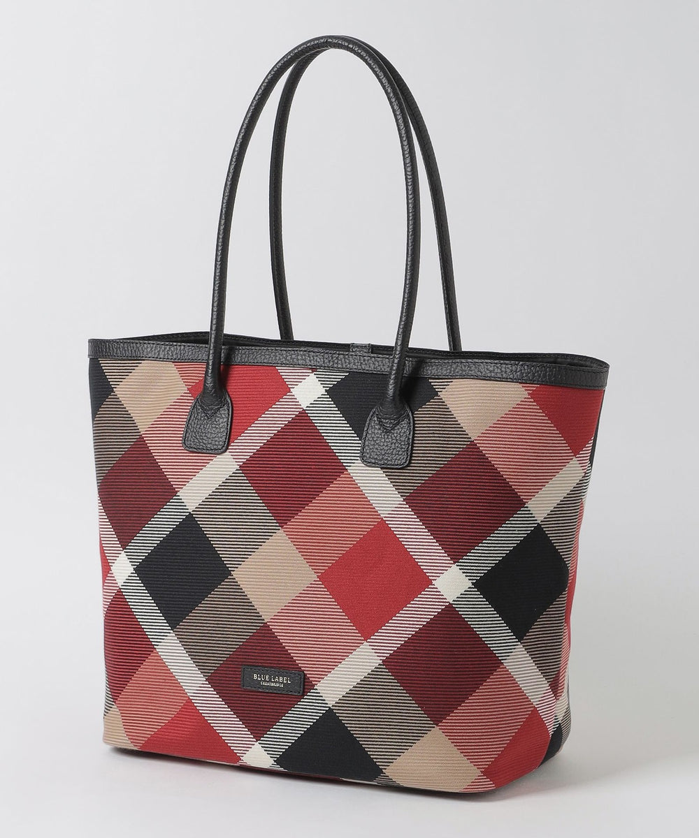 クレストブリッジチェックカルゼトートバッグ（バッグ）｜BLUE LABEL