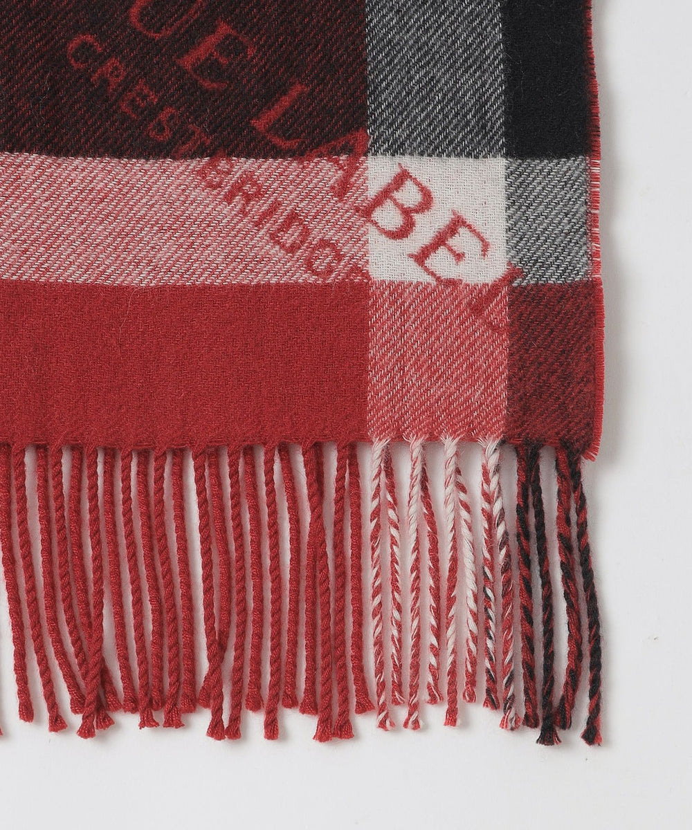 10th ANNIVERSARY】クレストブリッジチェックロゴジャカードカシミヤ