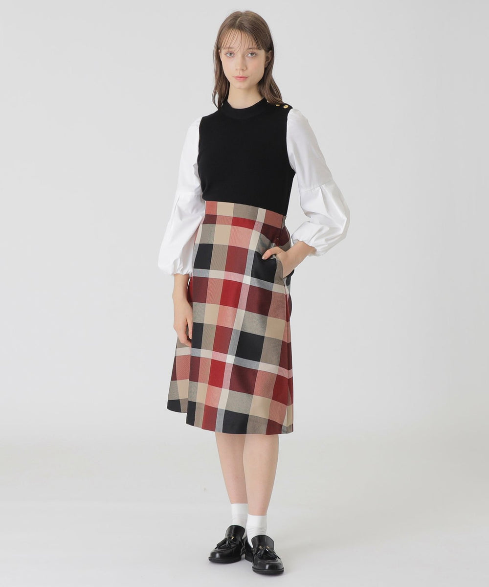 ツイードニットドッキングドレス（ドレス）｜BLUE LABEL CRESTBRIDGE