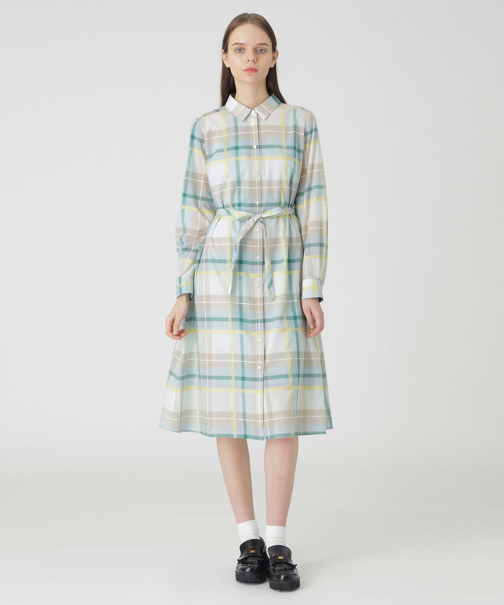 取扱店舗限定】クレストブリッジチェックシャドードビーシャツドレス