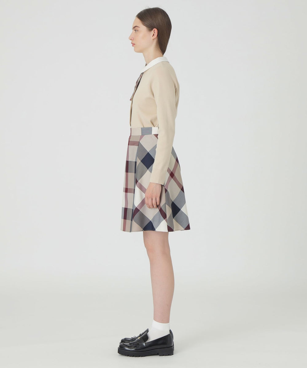 クレストブリッジチェックライトクロッシングツイルスカート（スカート