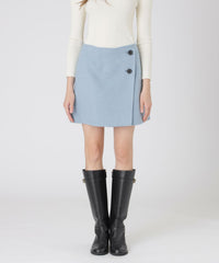 クレストブリッジチェックリバーポリウール巻きスカート（スカート