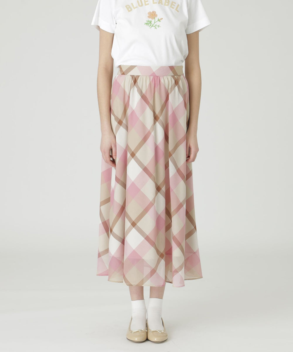一部店舗限定】クレストブリッジチェックシアーポプリンスカート