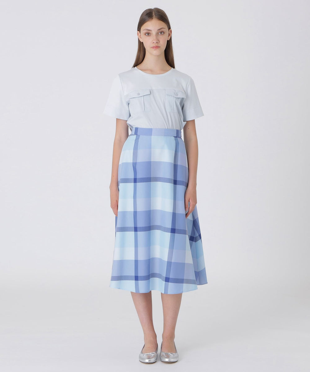 クレストブリッジチェックライトクロッシングツイルスカート（スカート