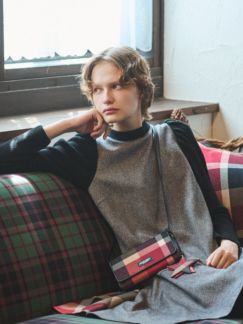 BLUE 即決◇バーバリーブルーレーベル◇15SSチェックスカート◇黄