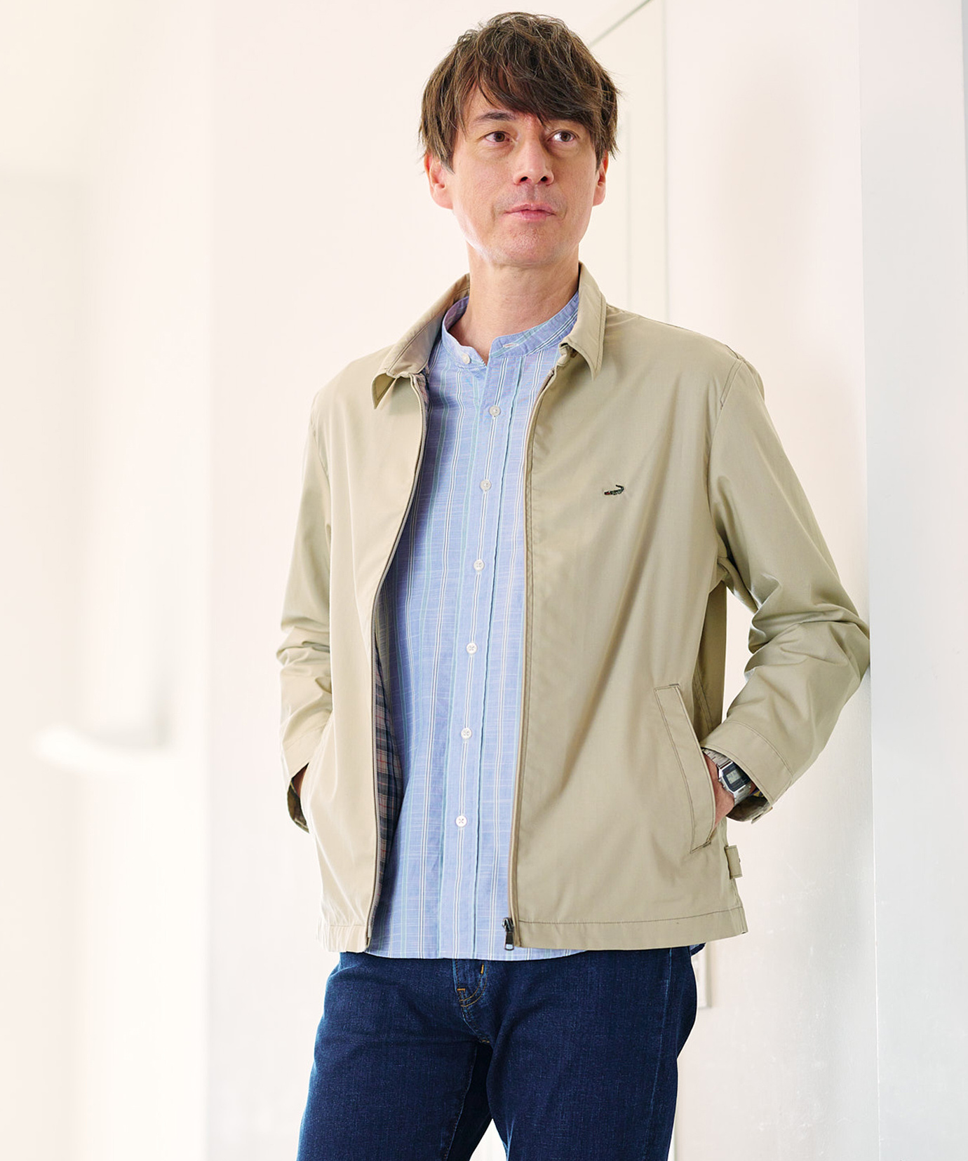 メンズ スコッチブルゾン【シワになりにくい】【手洗いOK】通販 [1004