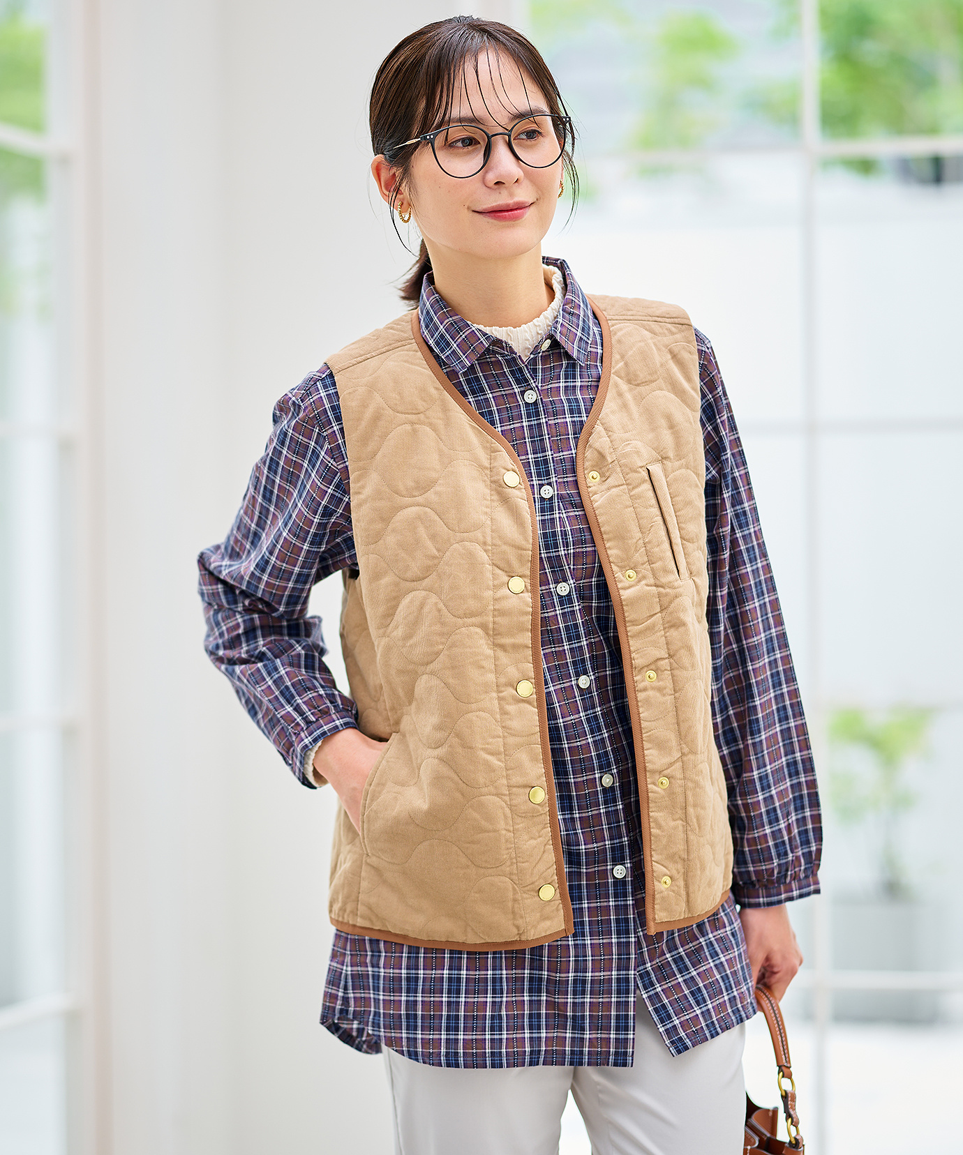 レディース キルティング 中綿 ベスト通販 [0304-55404