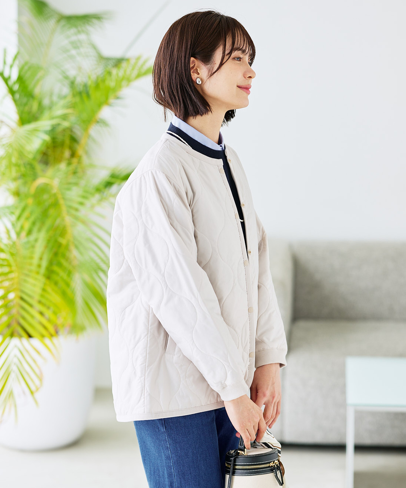 レディース 中綿 キルティング ジャケット通販 [0304-61407