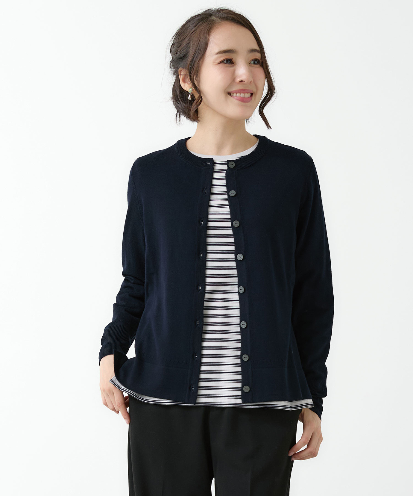 レディース 大人の BASIC カーディガン通販 [0303-36399