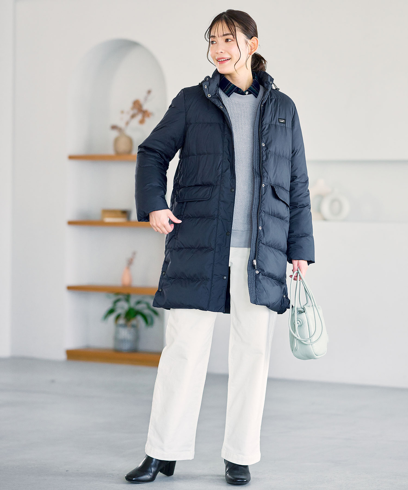 レディース スマートダウンコート【撥水加工】通販 [2004-57405