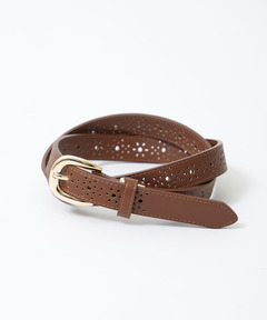 レディース フラワーモチーフ パンチング ベルト通販 [0311-51920