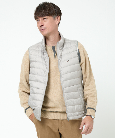 メンズ スタンドカラー ダウン ベスト通販 [1604-56401