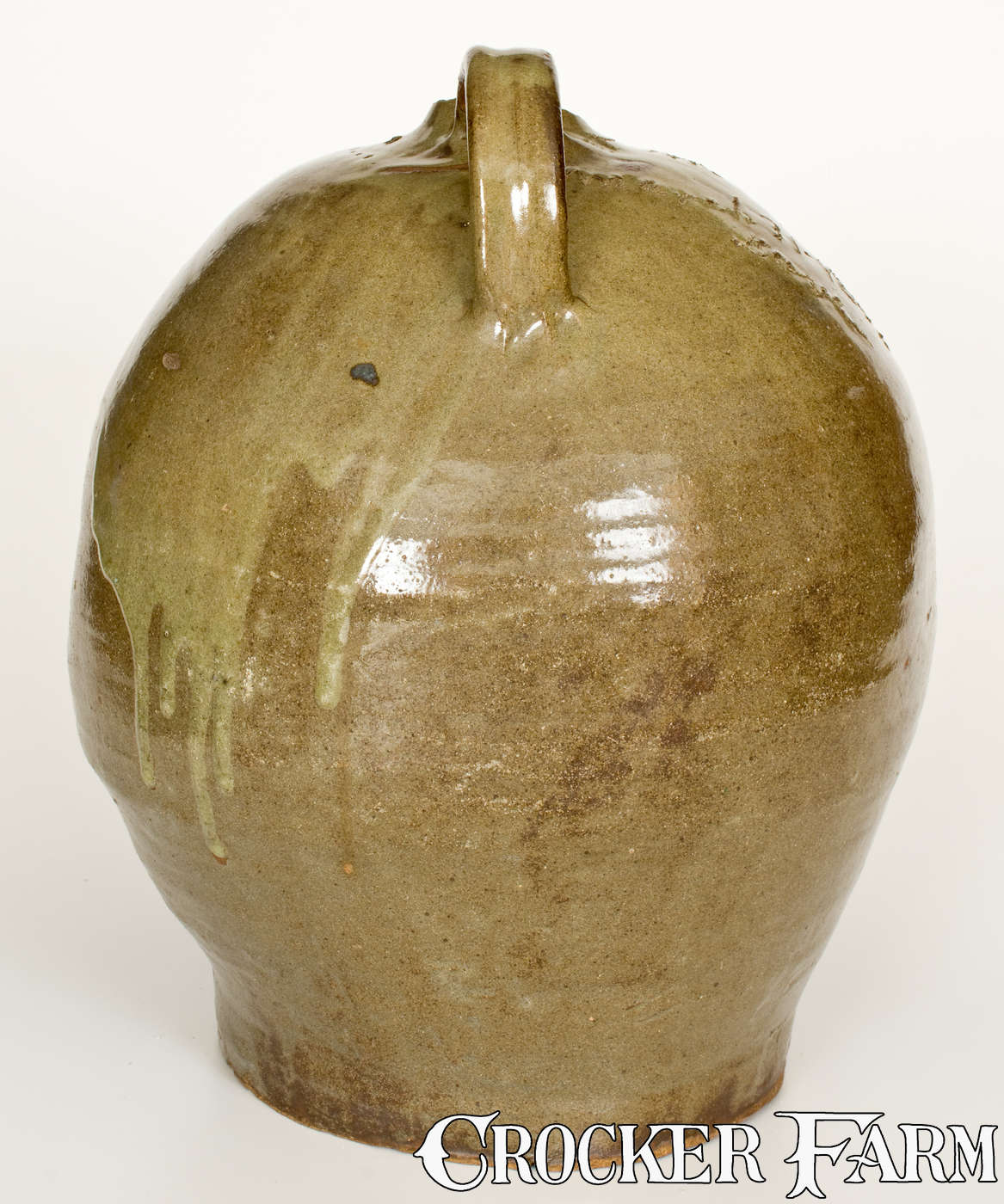 Extremely Rare Double-Handled Stoneware Jug, 