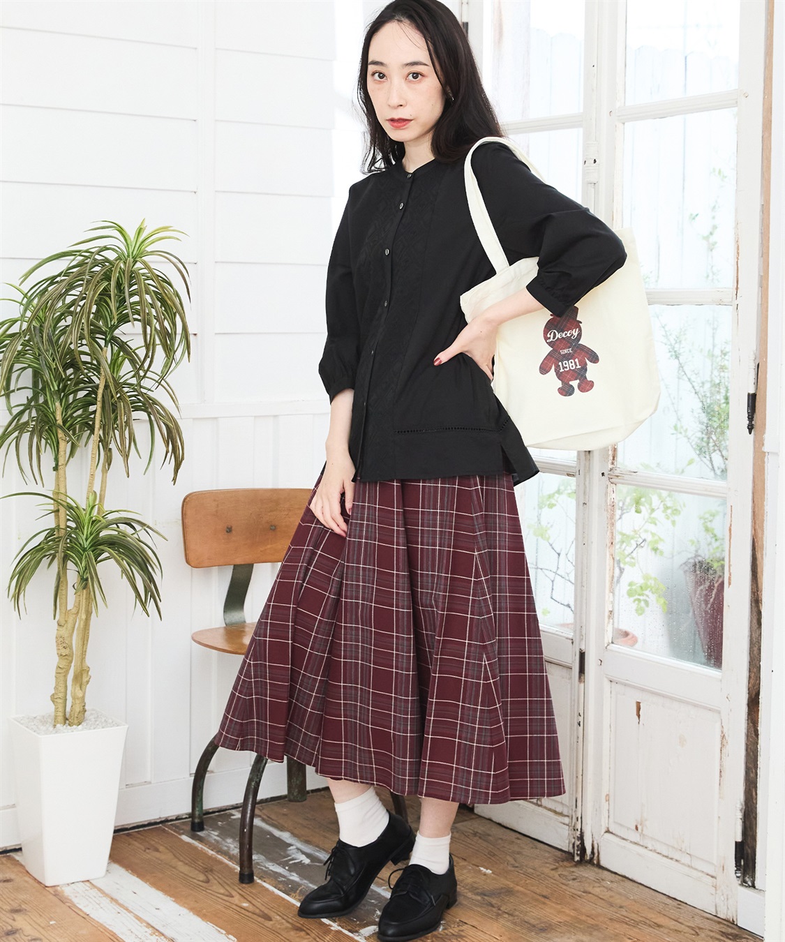 チェックスカート DECOY｜クロスプラス公式通販サイト