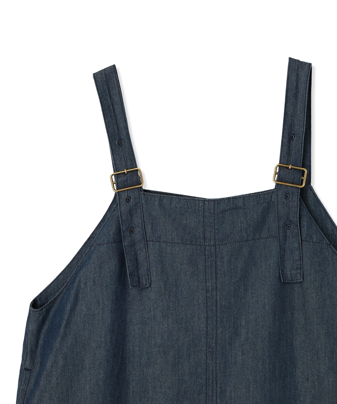 冷感】デニムサスペンダースカート DECOY｜クロスプラス公式通販サイト