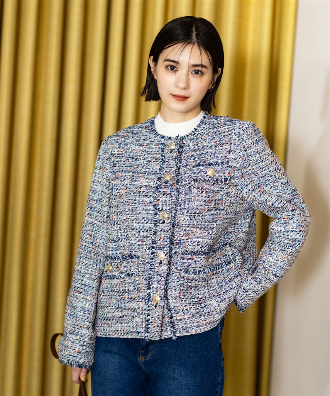 ツイードジャケット Petit Honfleur｜クロスプラス公式通販サイト