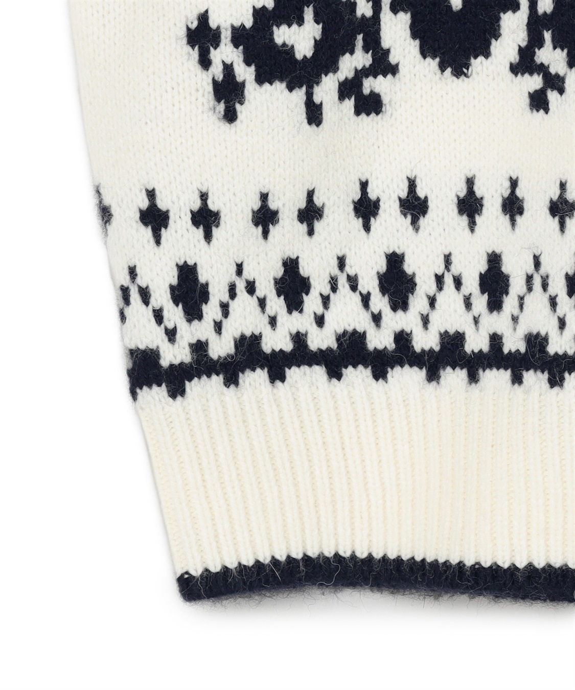 ジャカードジップアップニットカーディガン 49AV JUNKO SHIMADA