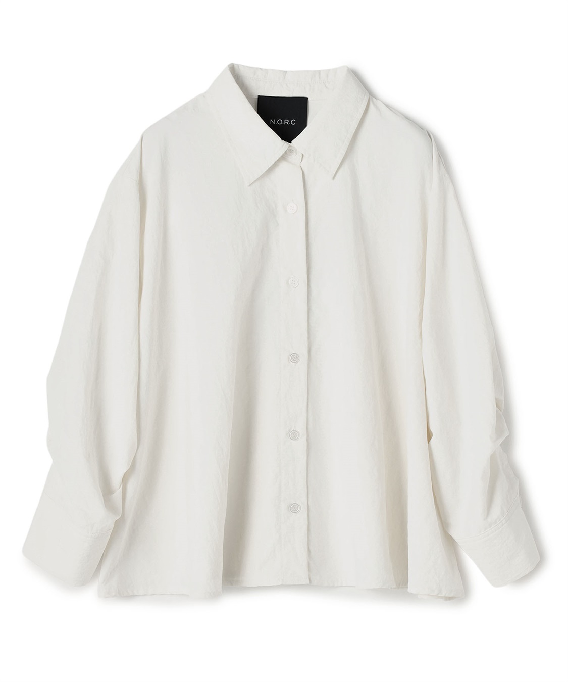 撥水ドロストスリーブシャツ【NYLON WATER PROOF】 N.O.R.C｜クロス