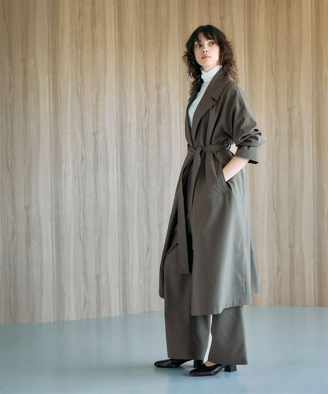 ベルテッドロングコート【CLEAN MOTION】 N.O.R.C｜クロスプラス公式