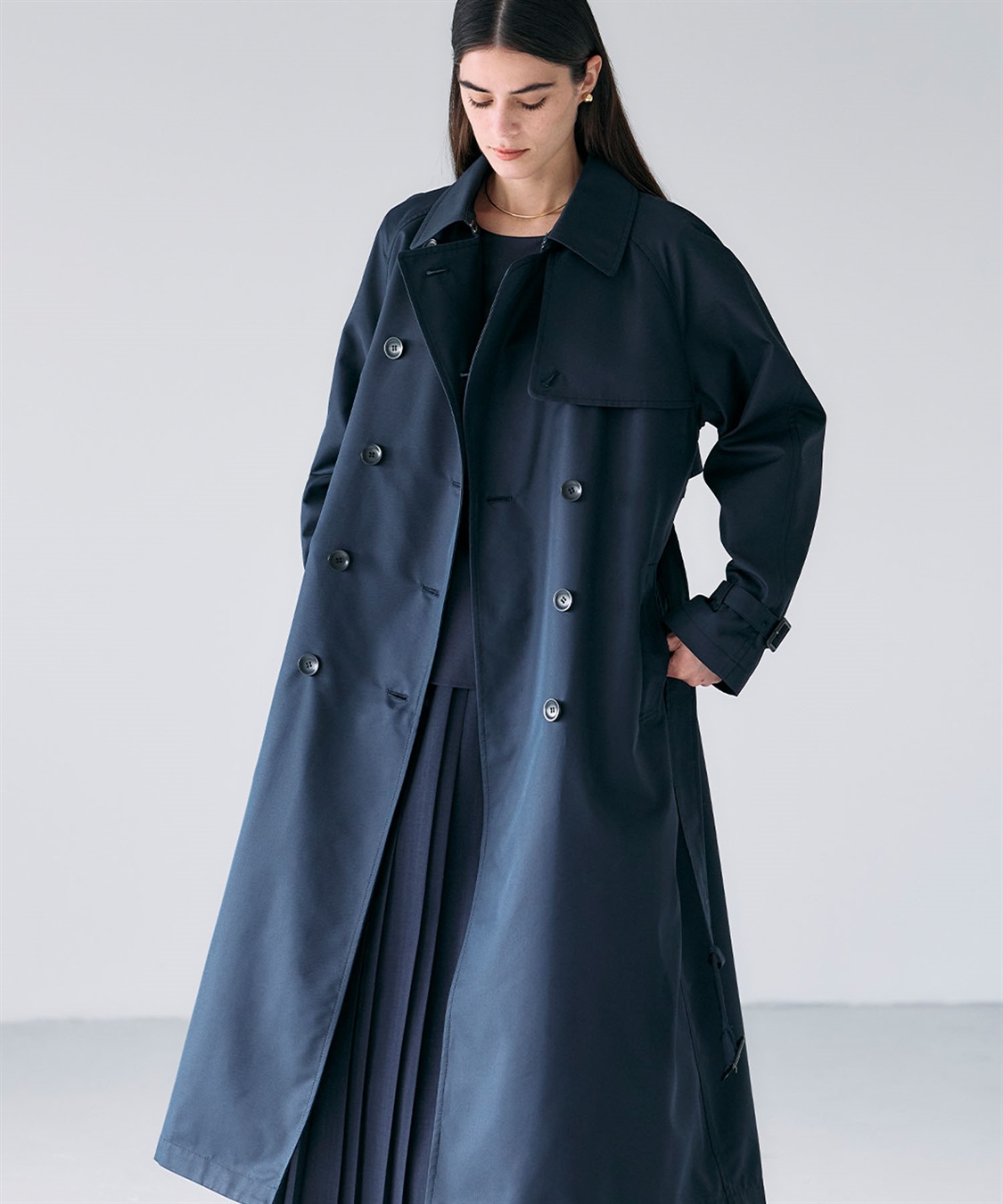 ロングトレンチコート N.O.R.C｜クロスプラス公式通販サイト