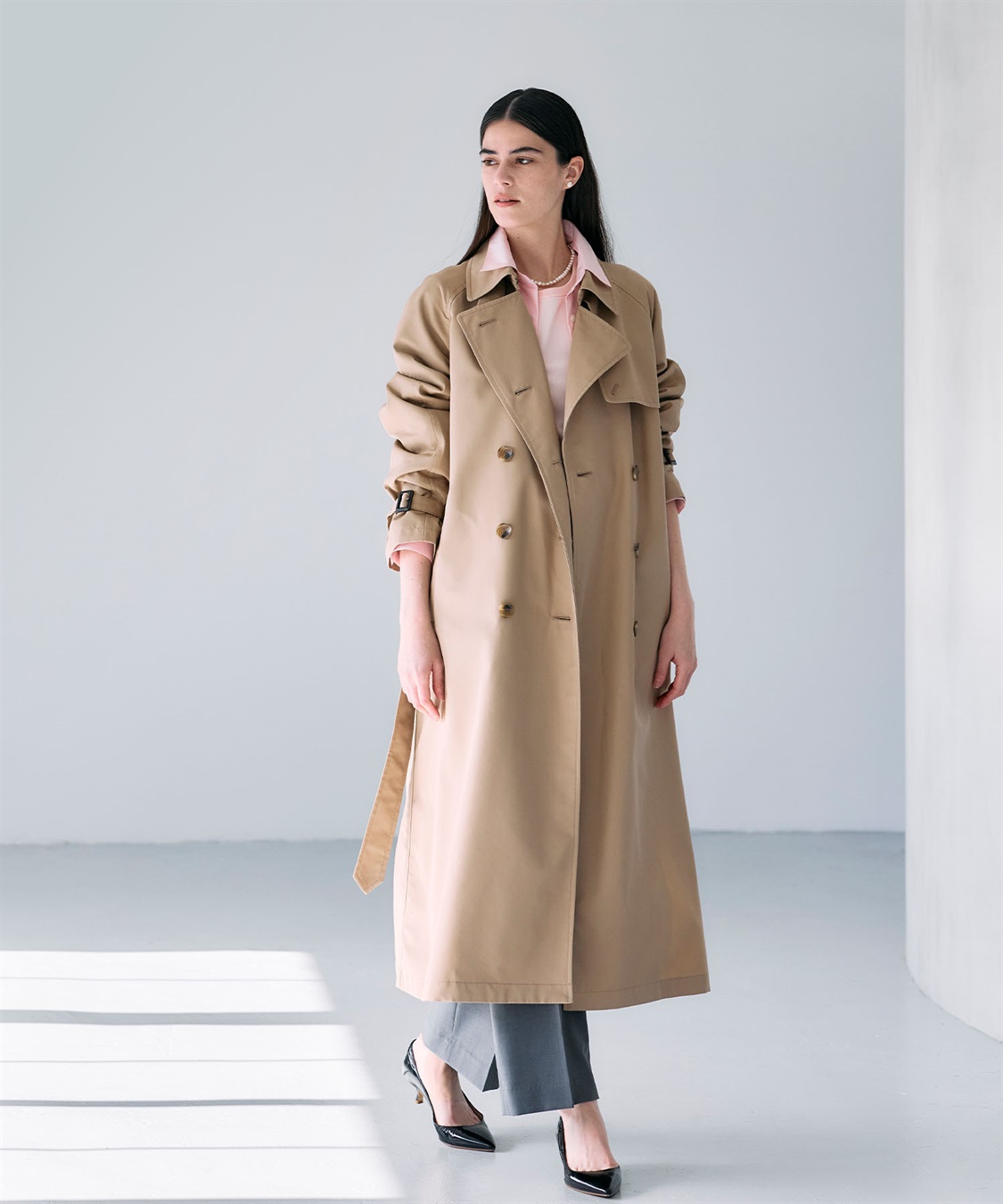 ロングトレンチコート N.O.R.C｜クロスプラス公式通販サイト