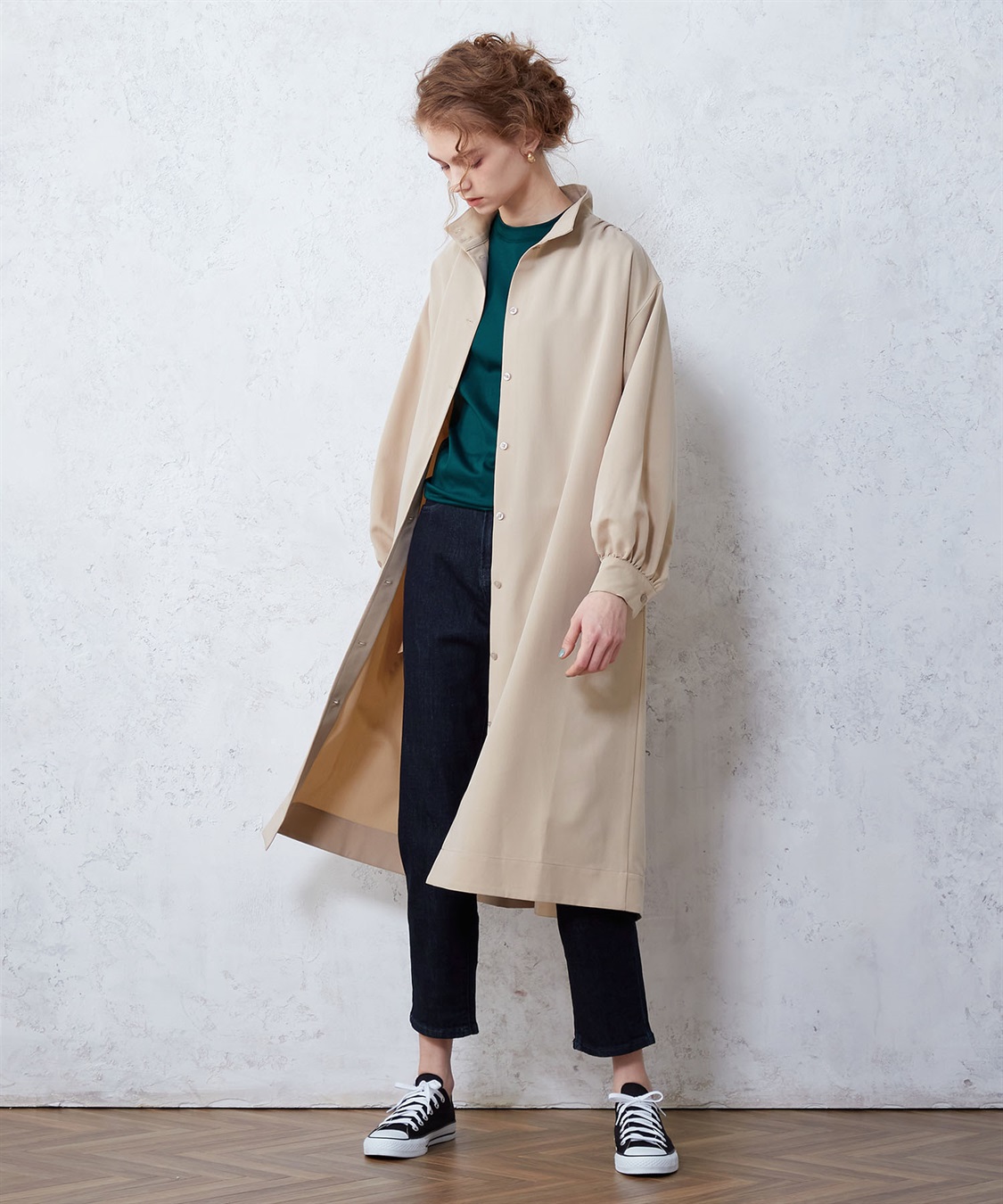 ハイネックコートワンピース LE SOUK HOLIDAY｜クロスプラス公式通販サイト