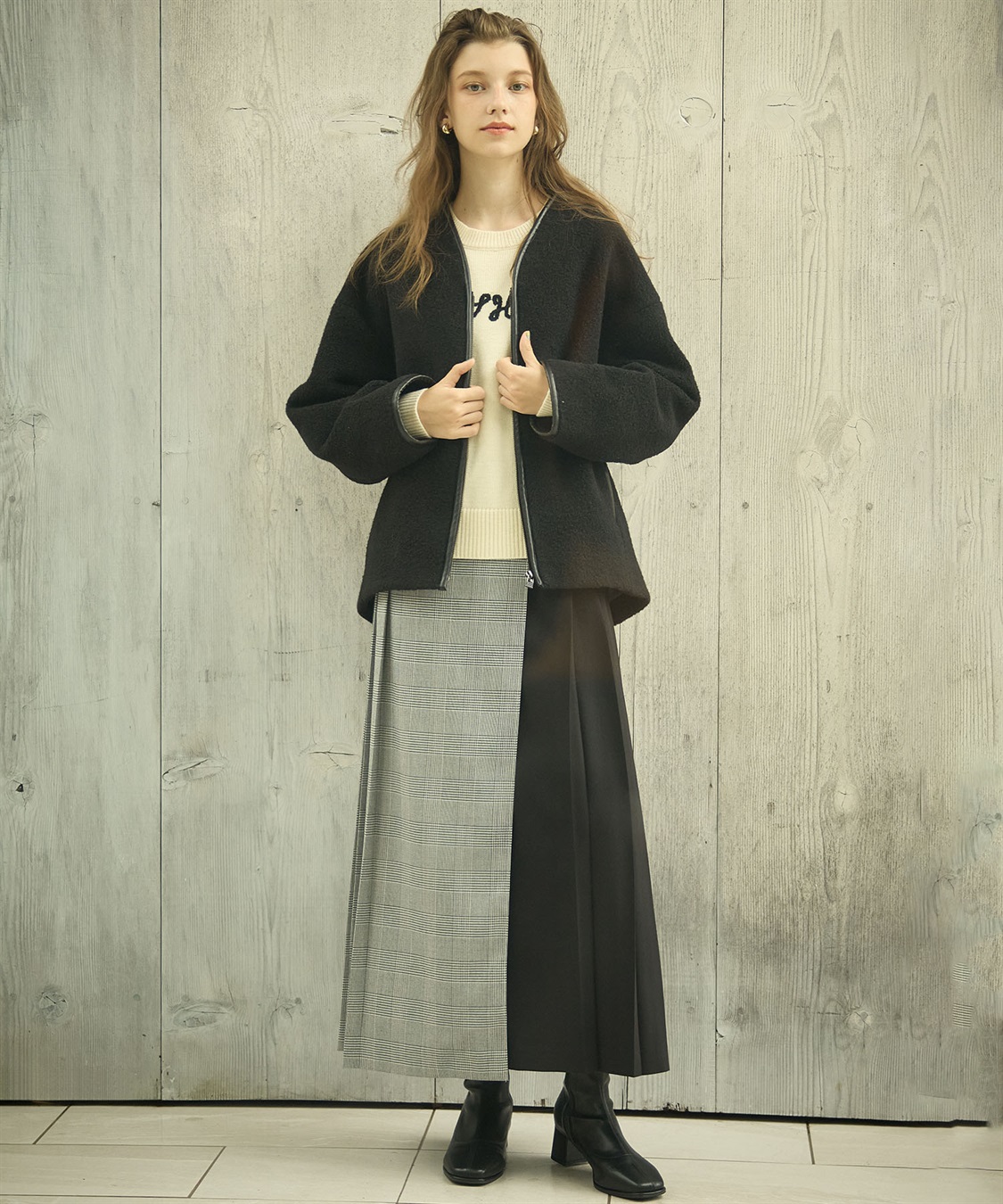 ブークレZIPブルゾン LE SOUK HOLIDAY｜クロスプラス公式通販サイト