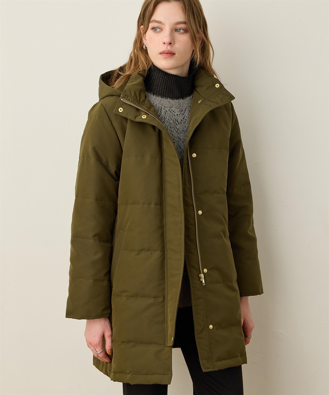 フードロングダウンコート LE SOUK HOLIDAY｜クロスプラス公式通販サイト