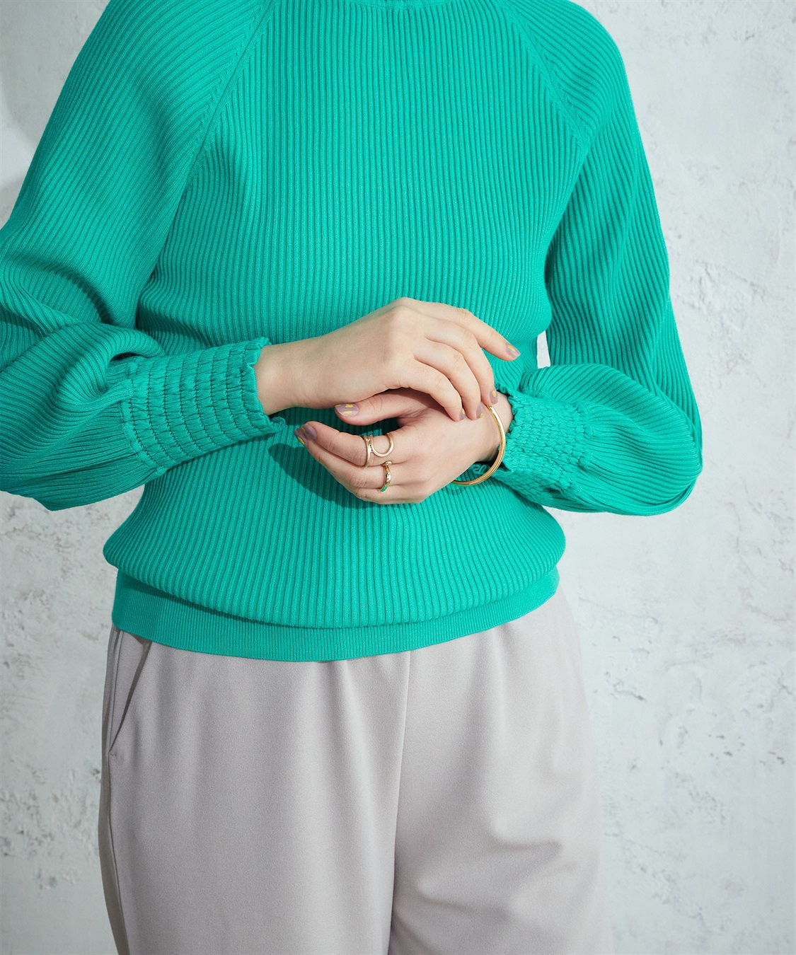 フリルネックニットプルオーバー LE SOUK HOLIDAY｜クロスプラス公式