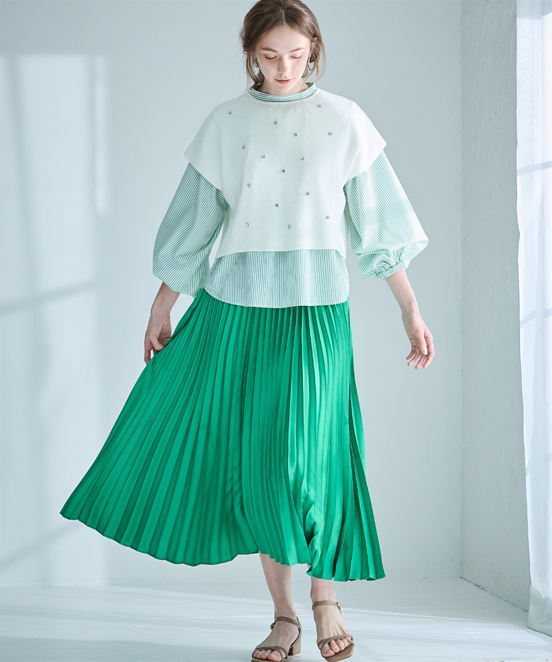 ビジューニットベスト LE SOUK HOLIDAY｜クロスプラス公式通販サイト