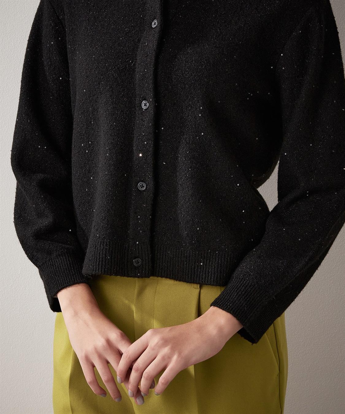 スパンコール ニットカーディガン LE SOUK HOLIDAY｜クロスプラス公式