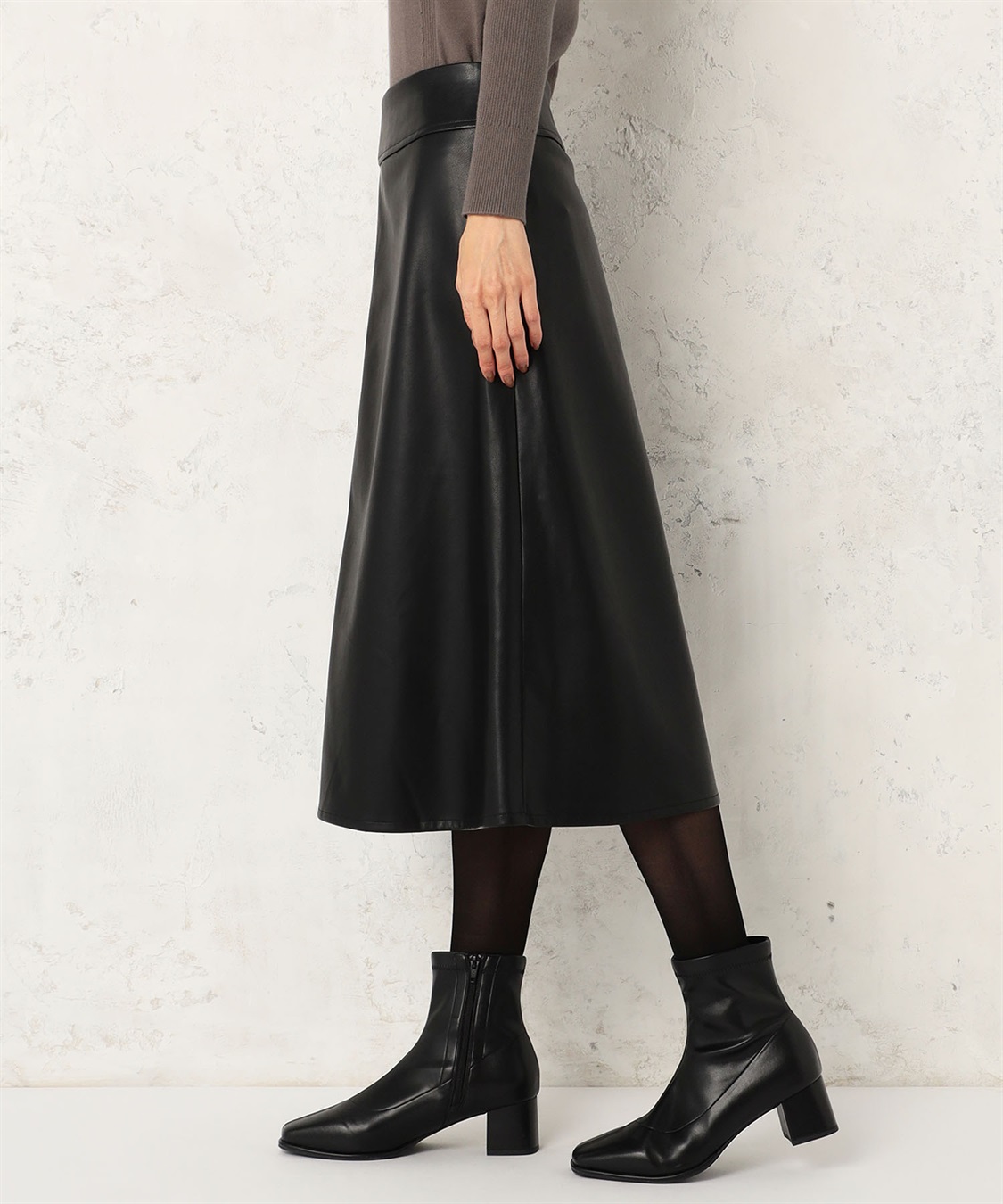フェイクレザースカート A/C DESIGN BY ALPHA CUBIC｜クロスプラス公式