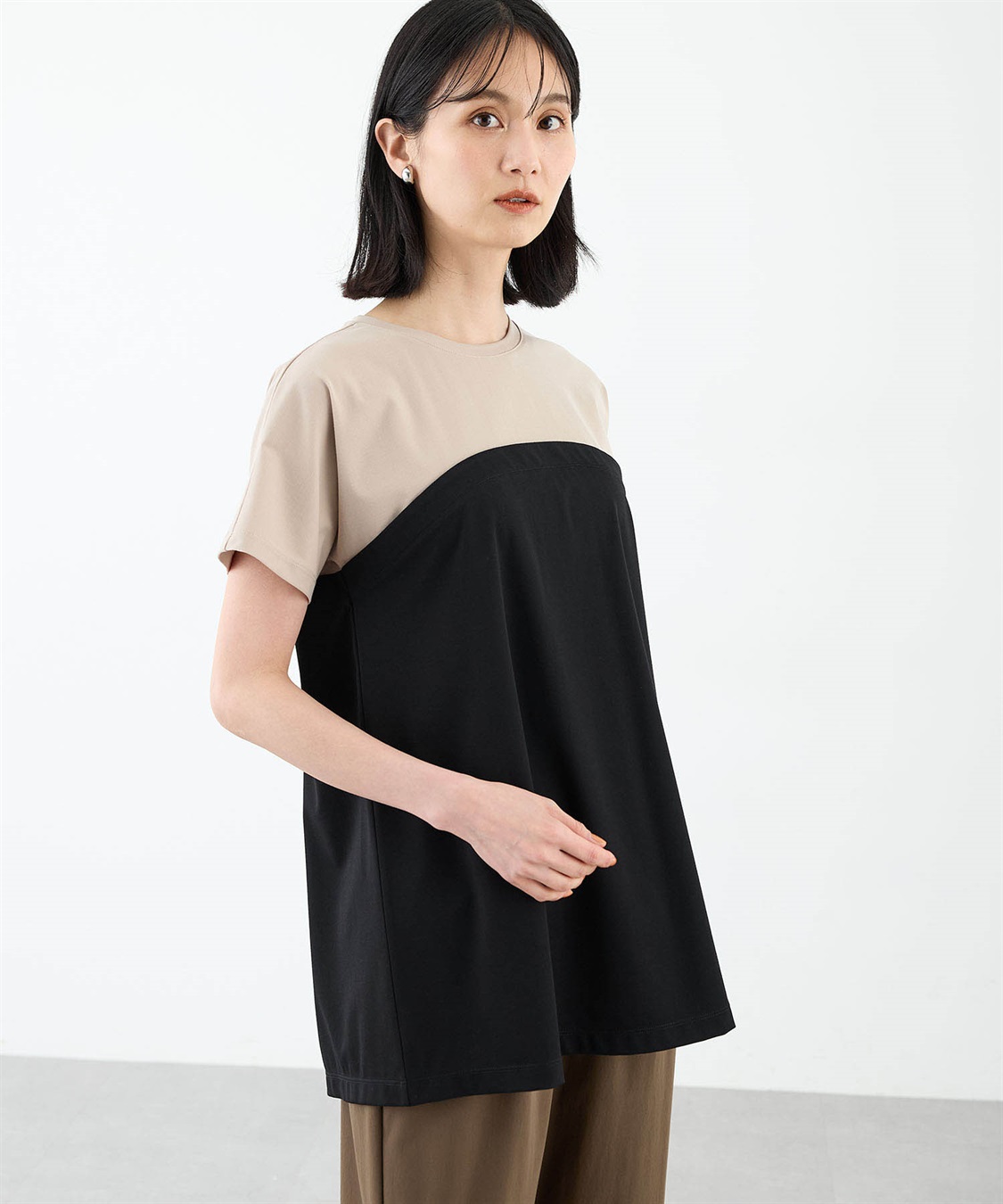 ビスチェドッキング風チュニック A/C DESIGN BY ALPHA CUBIC｜クロス